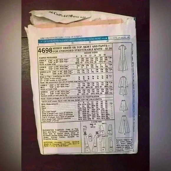 Vintage sewing pattern - Picture 2 of 2